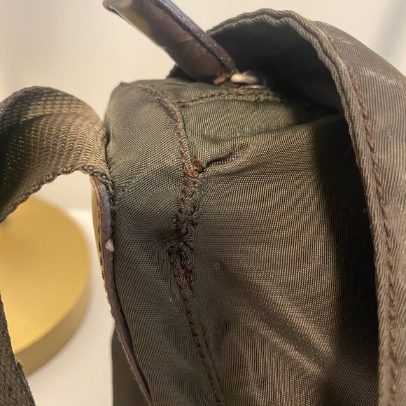 Authentic Preowned Unisex Prada Brown Nylon Messenger Bag - Picture 10 of 16